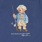 Baby Boys Navy Blue Fishing Polo Bear Shorts Set, 1, hi-res