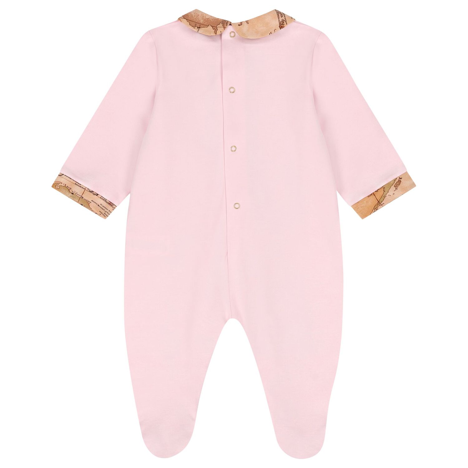 Baby Girls Pink & Beige Geo Map Babygrow Gift Set, 3, hi-res
