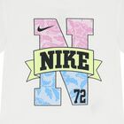 Younger Girls White Logo T-Shirt, 1, hi-res