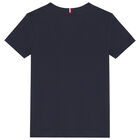 Boys Navy Logo T-Shirt, 4, hi-res