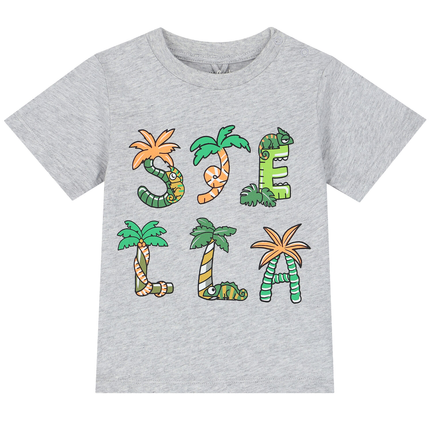 Younger Boys Grey Logo T-Shirt, 1, hi-res image number null