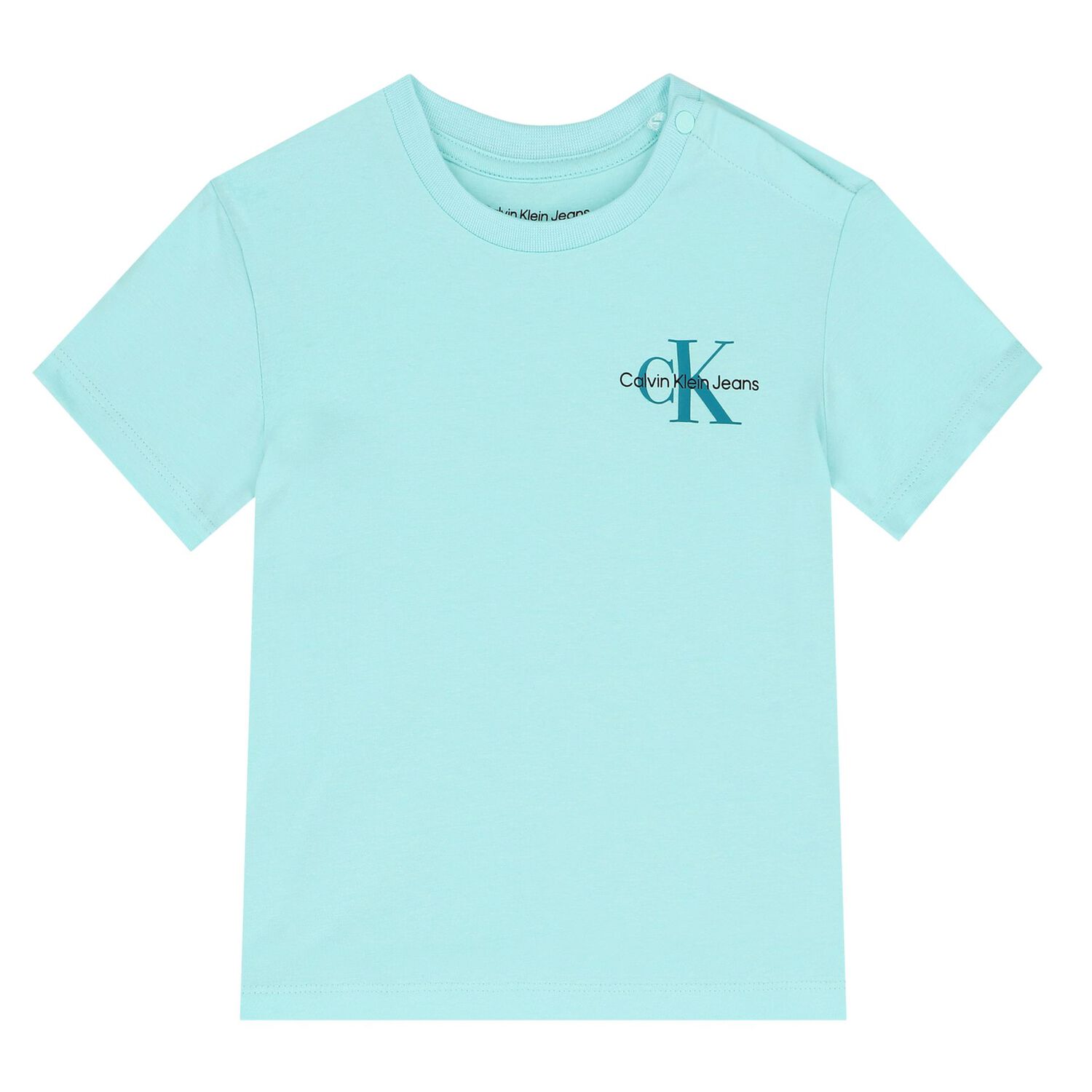 طقم شورت أولاد بالشعار باللون الأزرق أكوا, 1, hi-res