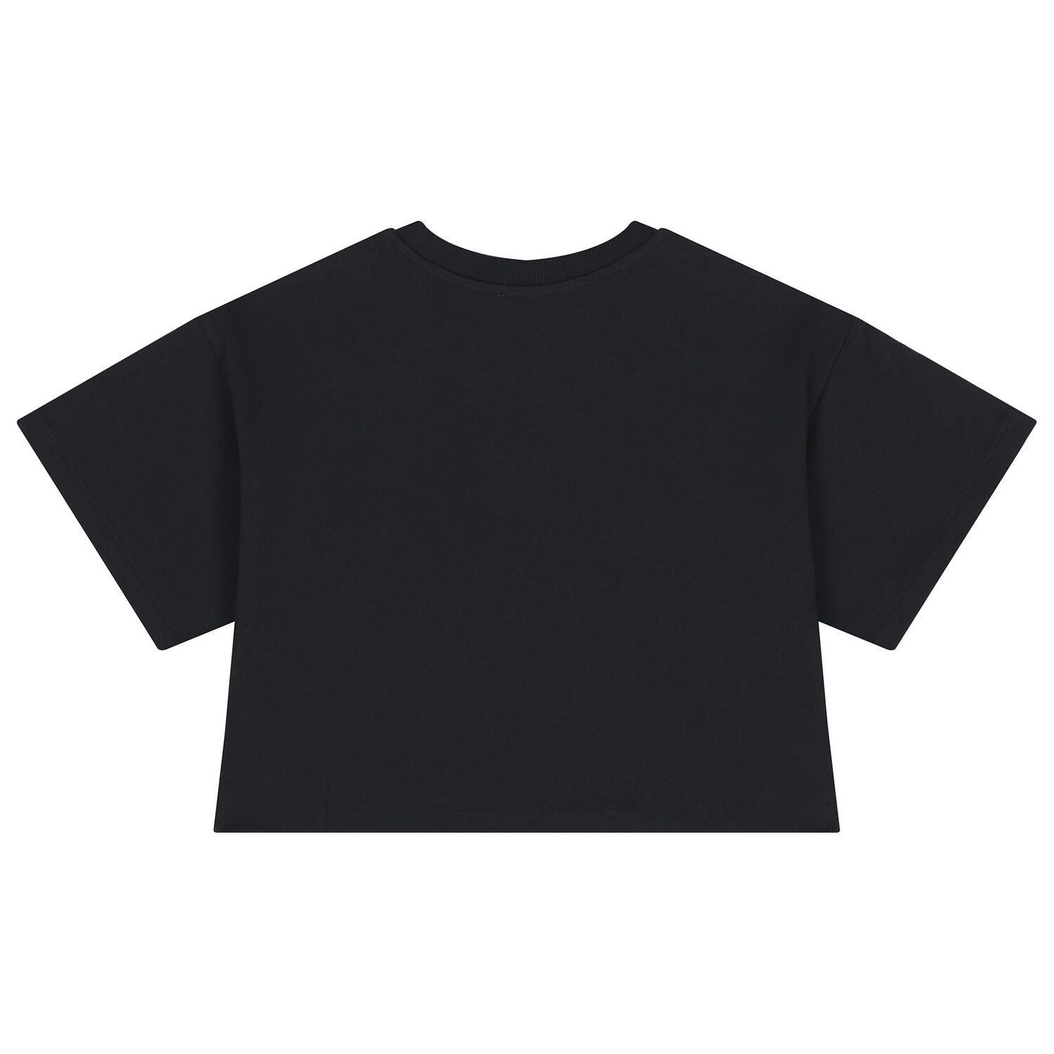 Girls Black Teddy Bear Logo T-Shirt, 5, hi-res