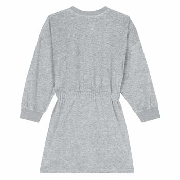Girls Grey Logo Dress