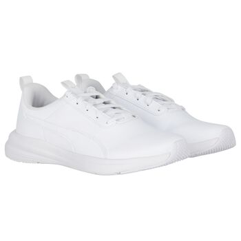 White Leather Rickie Runner Trainers
