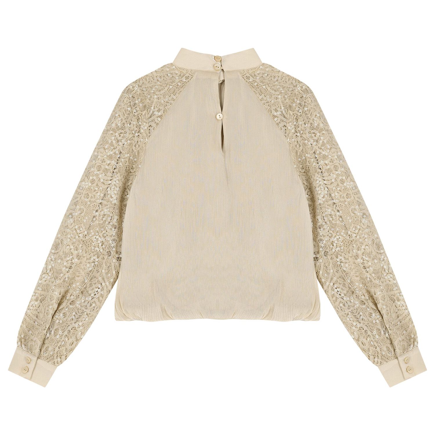 Girls Beige Embellished Trouser Set, 1, hi-res