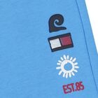 Boys Blue Logo Shorts, 1, hi-res