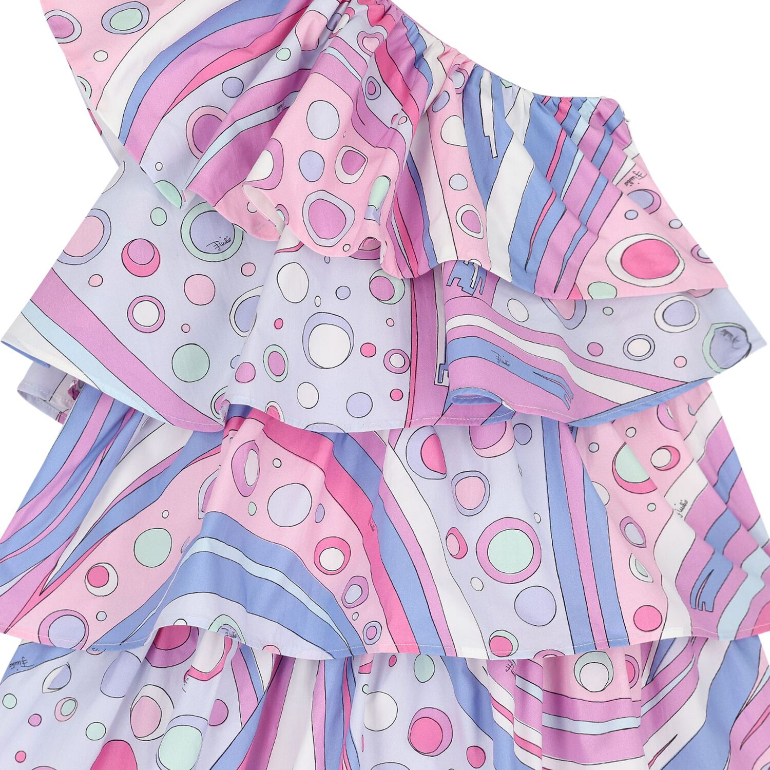 Girls Multi-Coloured Iride Layered Dress, 1, hi-res image number null