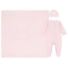 Baby Girls Pink Smocked Babygrow Gift Set, 3, hi-res