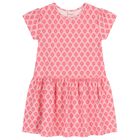 Girls Pink Floral Dress, 1, hi-res