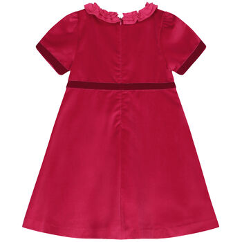 Girls Pink Ruffled Dress