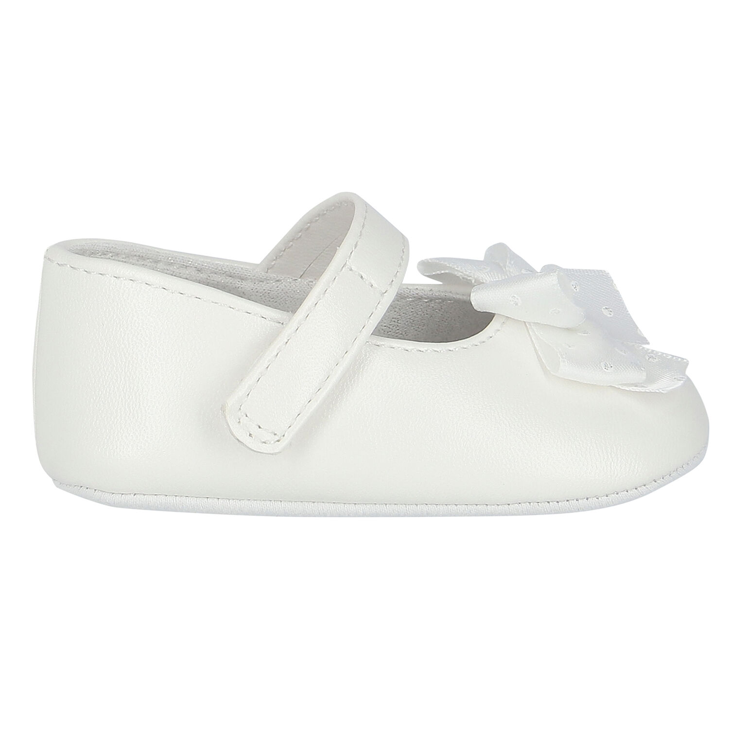 Baby Girls White Shoes & Headband Set, 2, hi-res