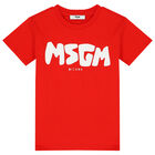 تيشيرت بالشعار باللون الاحمر للاولاد, 3, hi-res