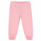 Younger Girls Pink Logo Joggers, 1, hi-res