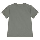 تي شيرت بشعار باللون أخضر للأولاد , 2, hi-res