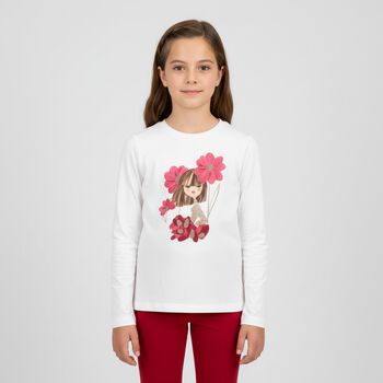 طقم ليجينز للبنات باللون البيج والاحمر والعاجى 