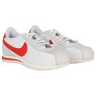 White & Orange Cortez Trainers, 2, hi-res