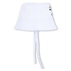 Baby Boys White Logo Hat , 1, hi-res