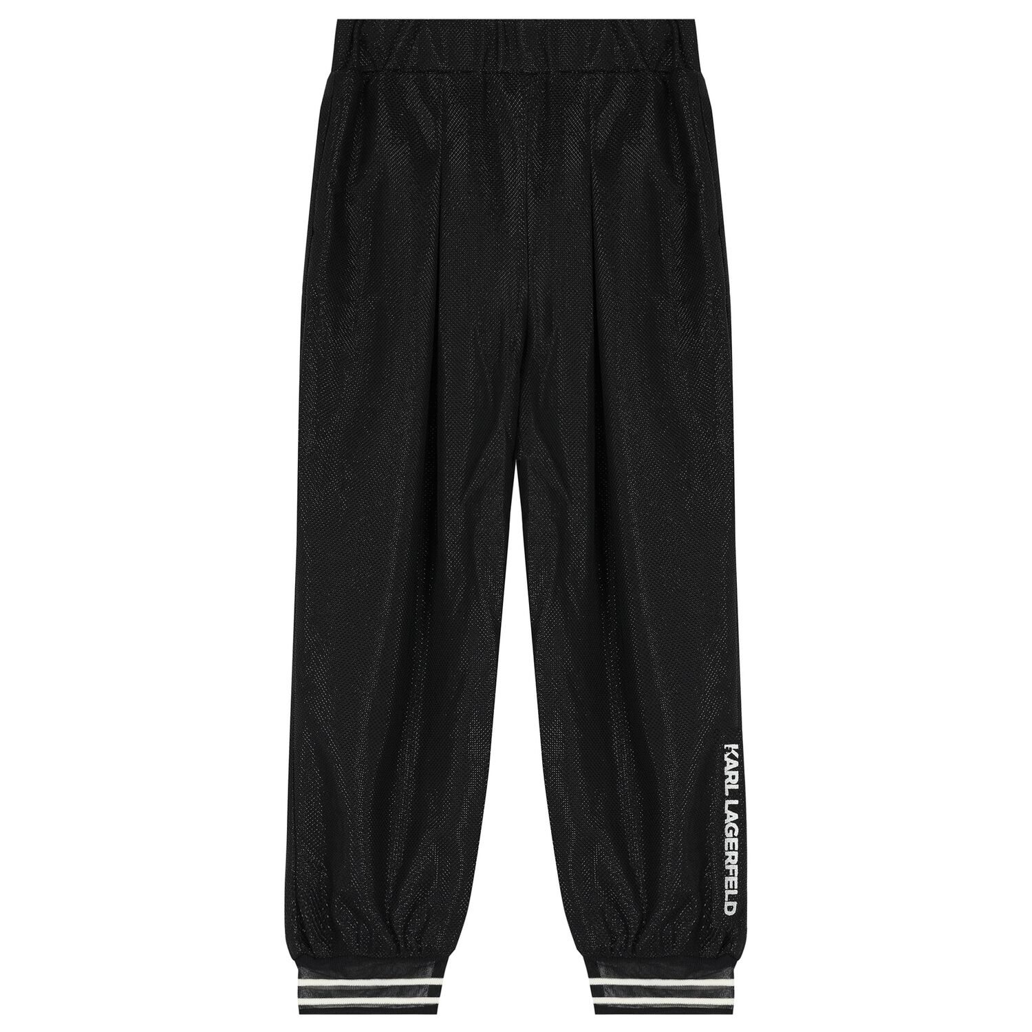 Girls Black Logo Joggers, 1, hi-res image number null