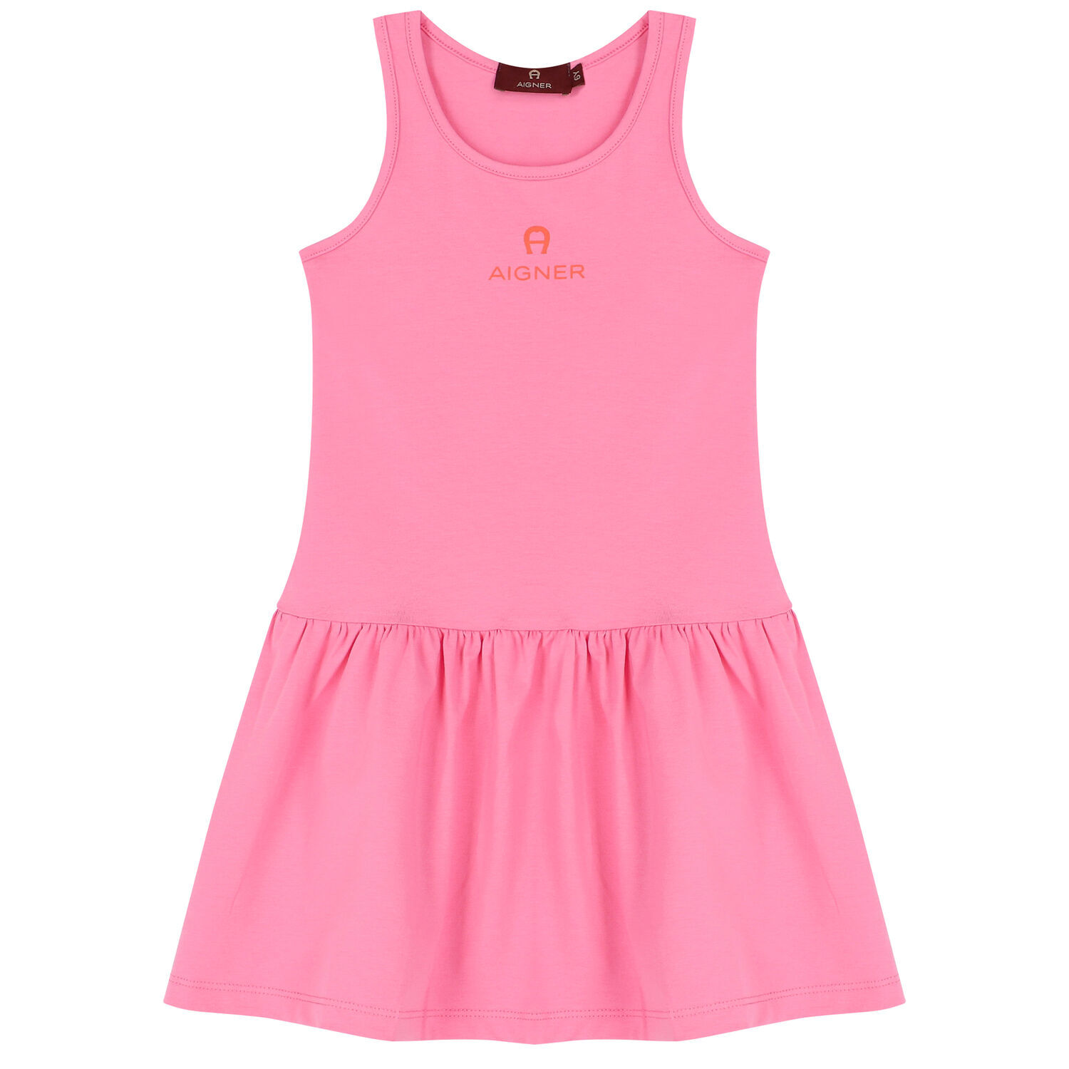 Girls White & Pink Logo Dress Set, 1, hi-res image number null