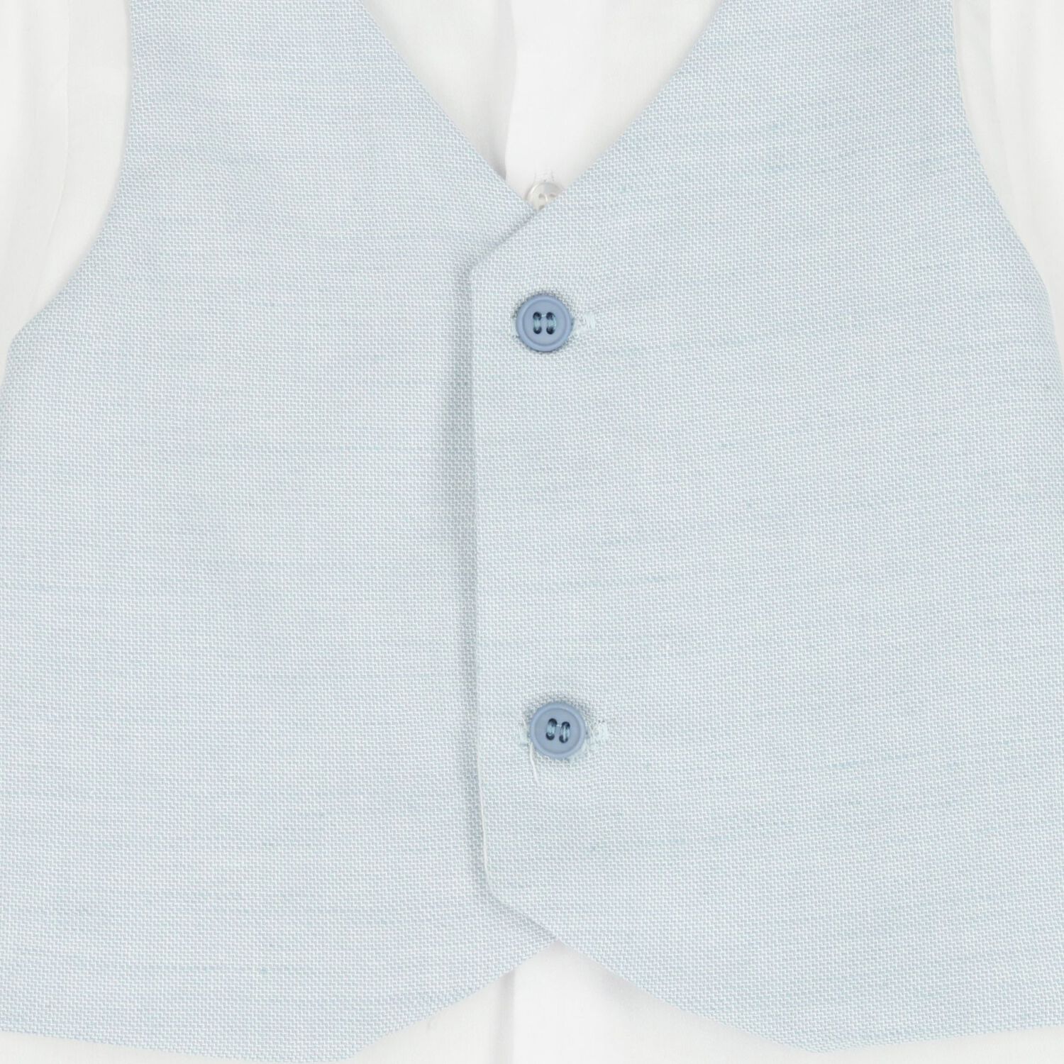 طقم شورت أبيض وأزرق للأولاد الرضع, 2, hi-res