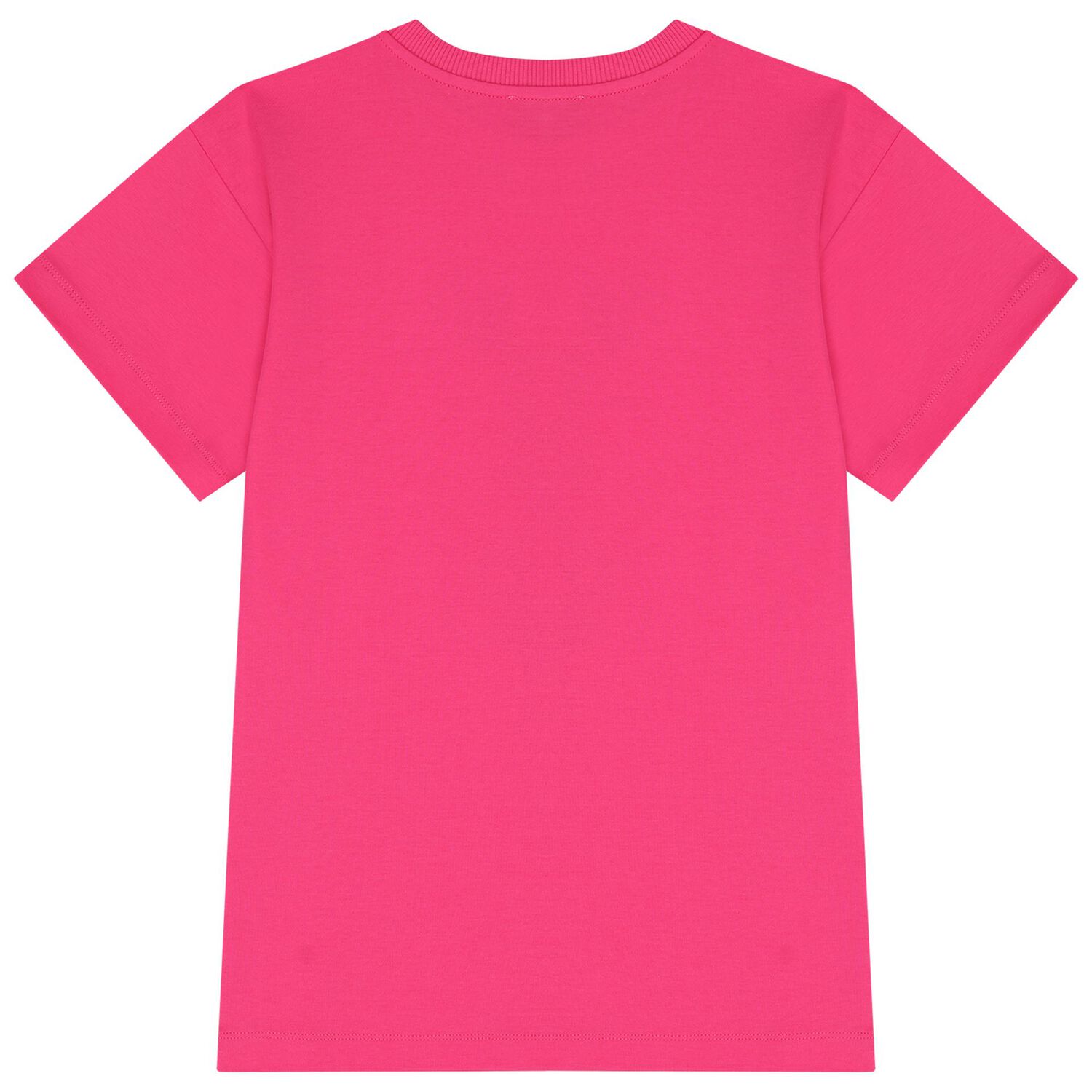Girls Pink Teddy Bear Logo Dress, 1, hi-res