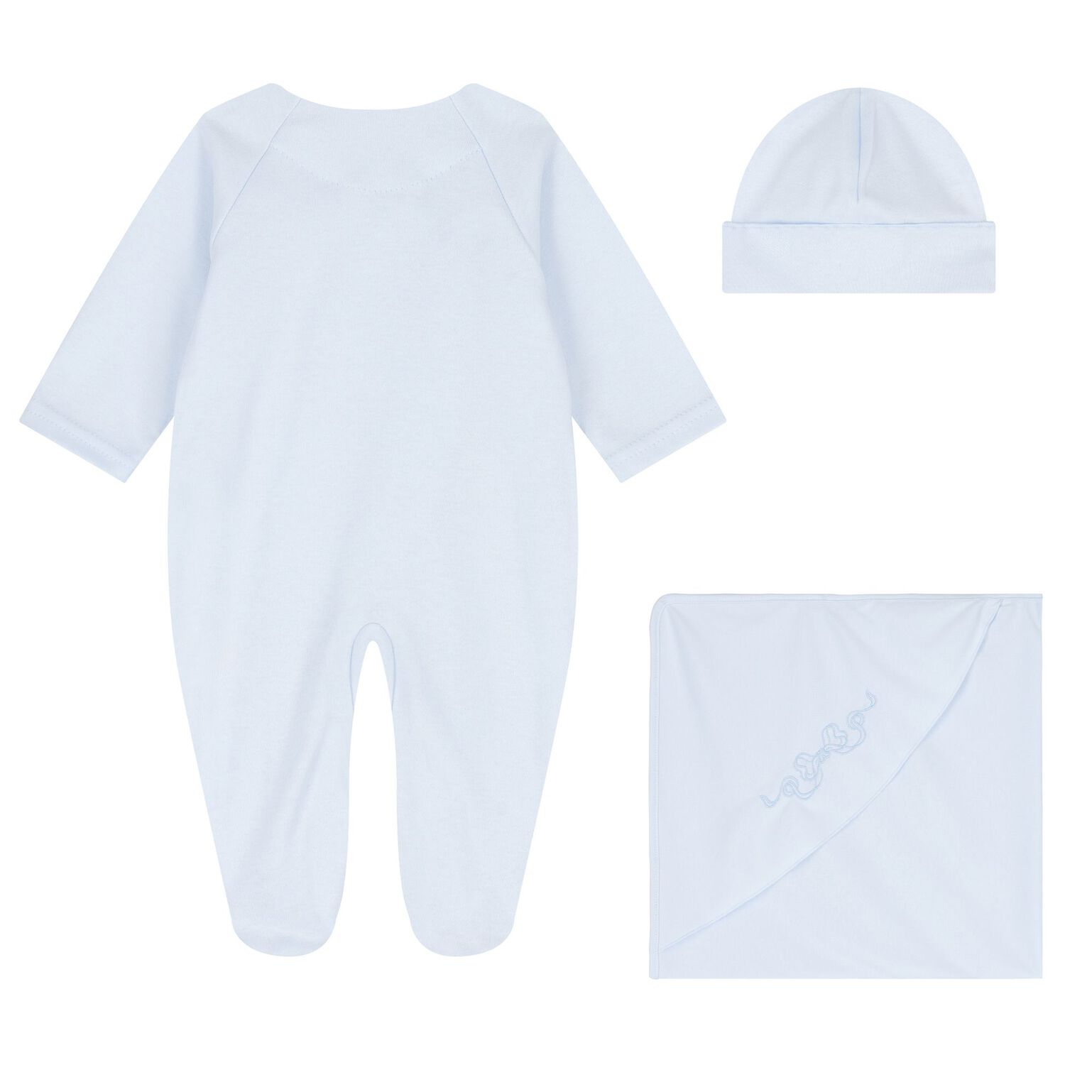 Baby Boys Blue Babygrow Gift Set, 1, hi-res