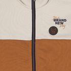 Boys Ivory, Beige & Navy Blue Tracksuit, 1, hi-res