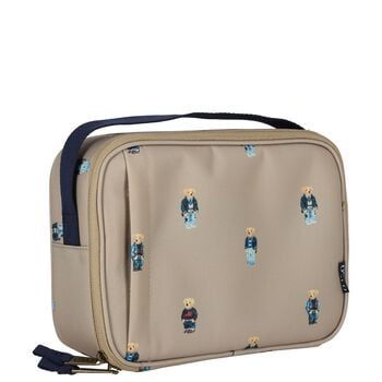 Boys Beige Polo Bear Logo Lunch Bag ( 23cm )