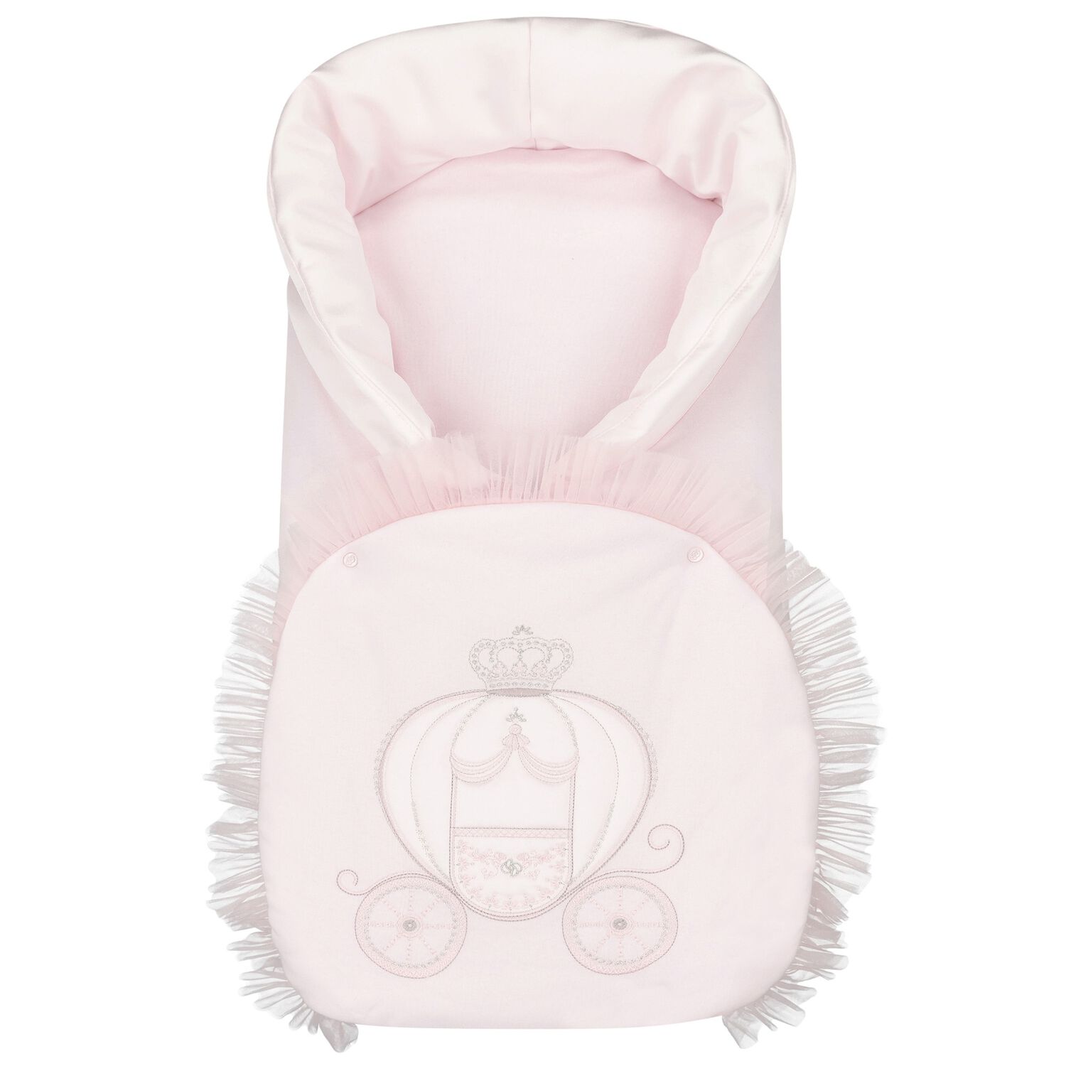 Baby Girls Pink Tulle Nest, 1, hi-res