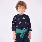 Boys Navy Blue Long Sleeve Top, 1, hi-res