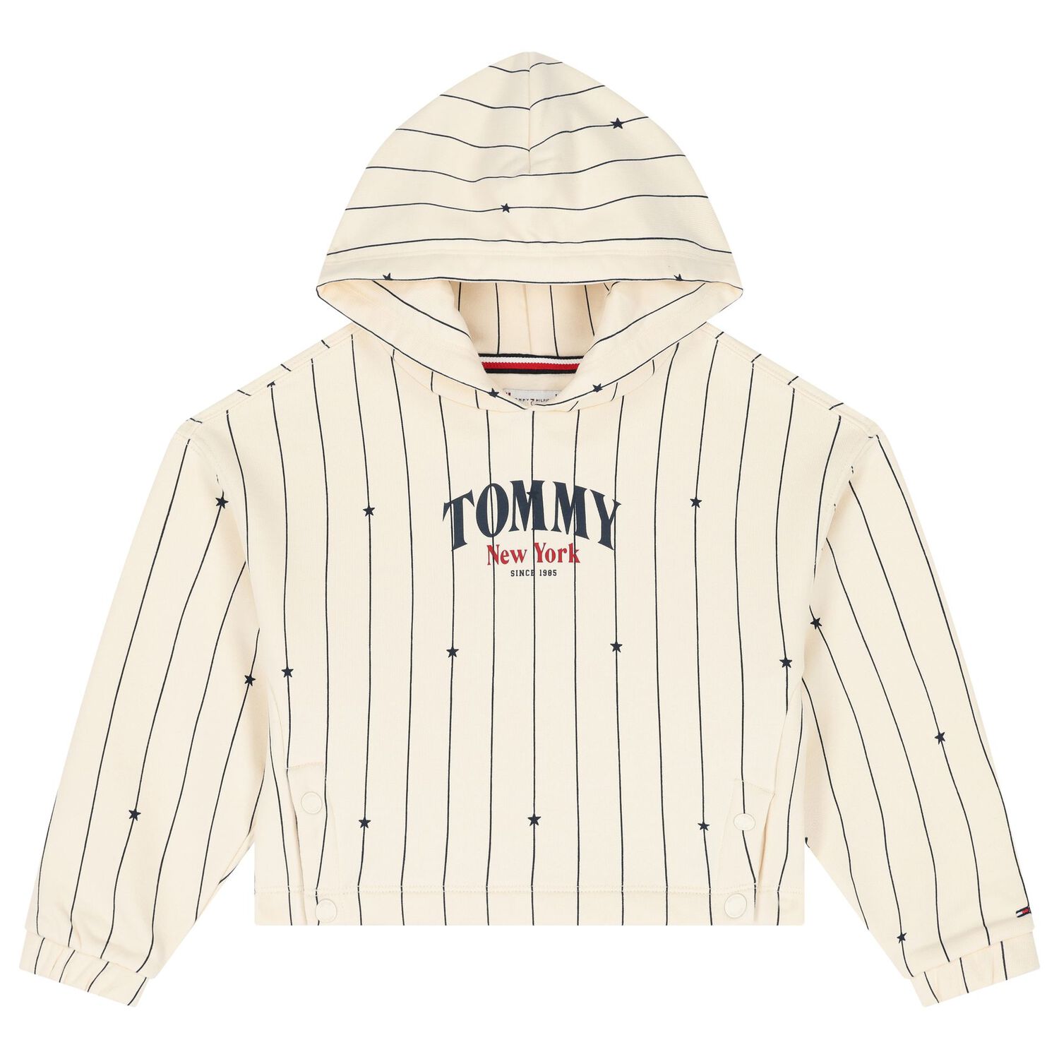 Girls Ivory Logo Hooded Top, 1, hi-res image number null