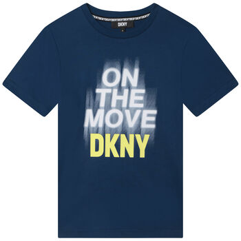 Boys Navy Blue Logo T-Shirt