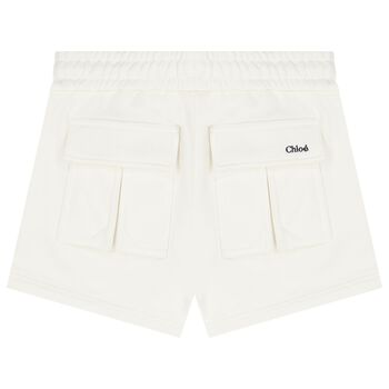 Girls Ivory Logo Shorts