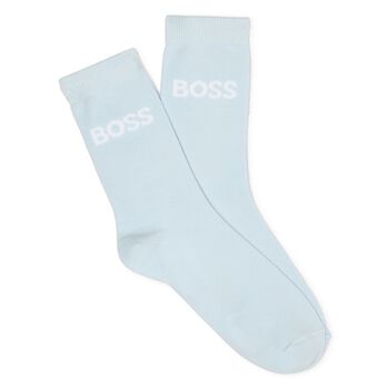 Boys White, Blue & Black Socks ( 3-Pack )
