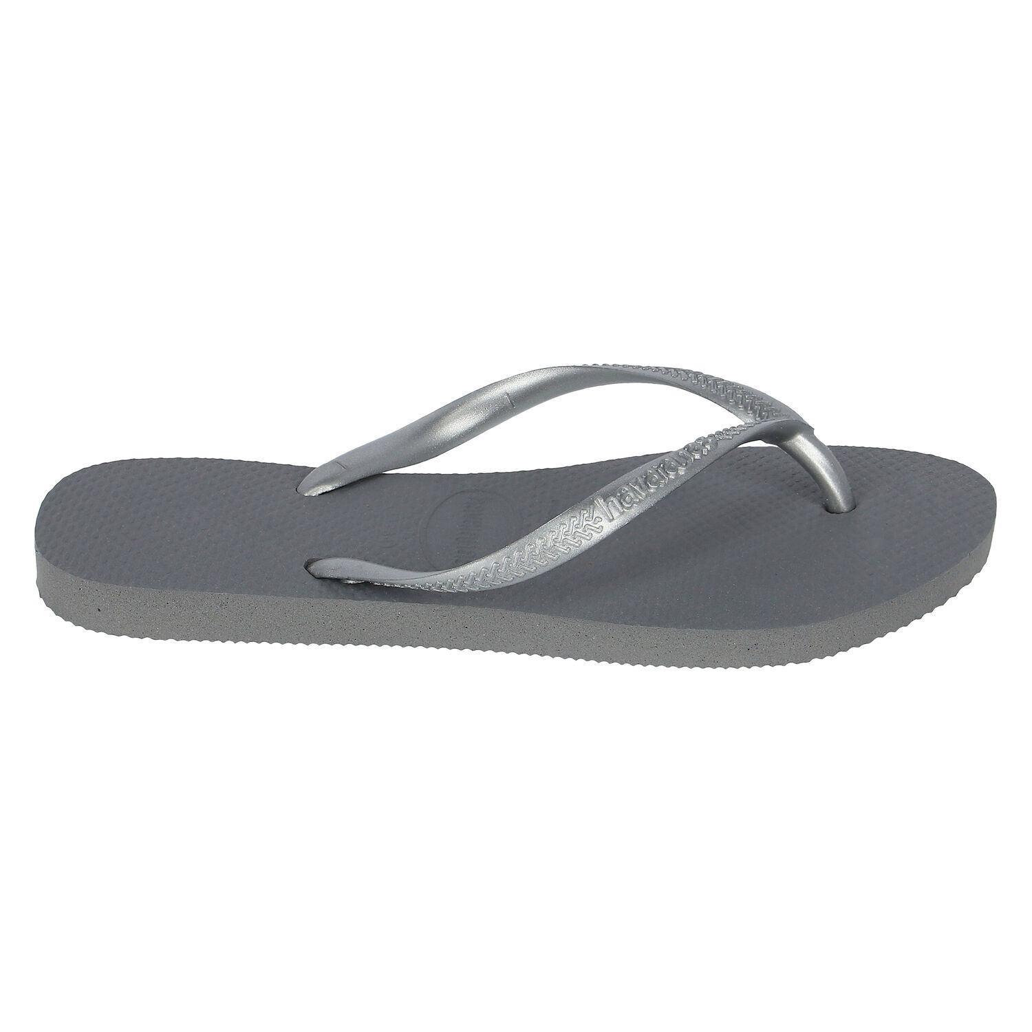 Girls Grey Logo Flip Flops, 1, hi-res image number null