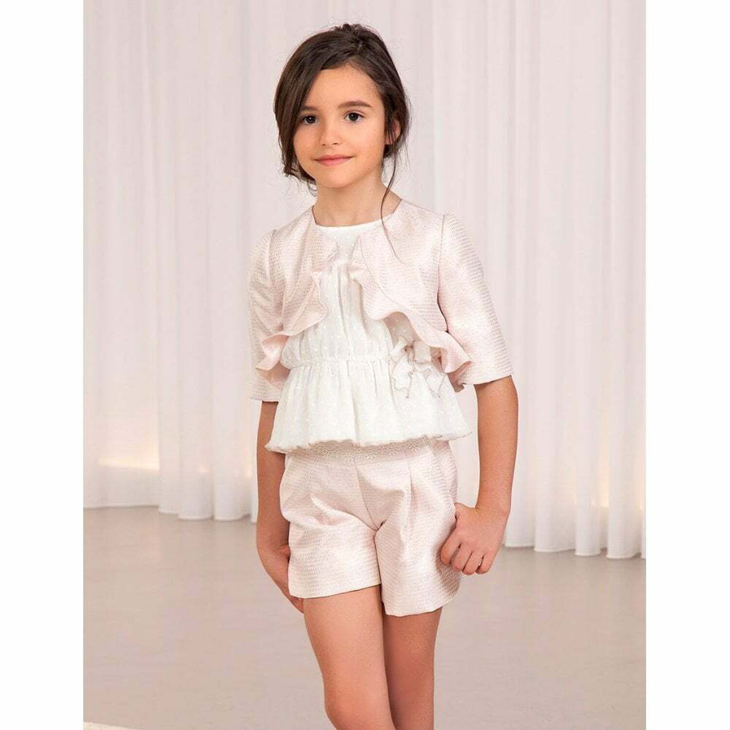 Girls Pink Shimmer Jacket, 1, hi-res image number null