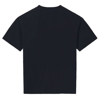 Boys Black Cotton T-Shirt