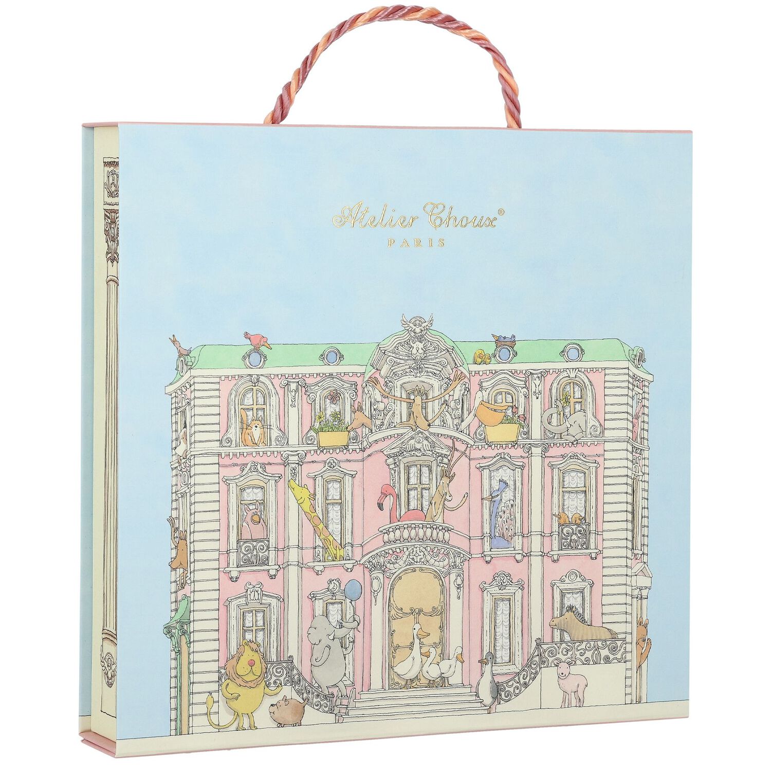 White & Blue Nutcracker Baby Carré Swaddle & Bib Gift Set, 1, hi-res