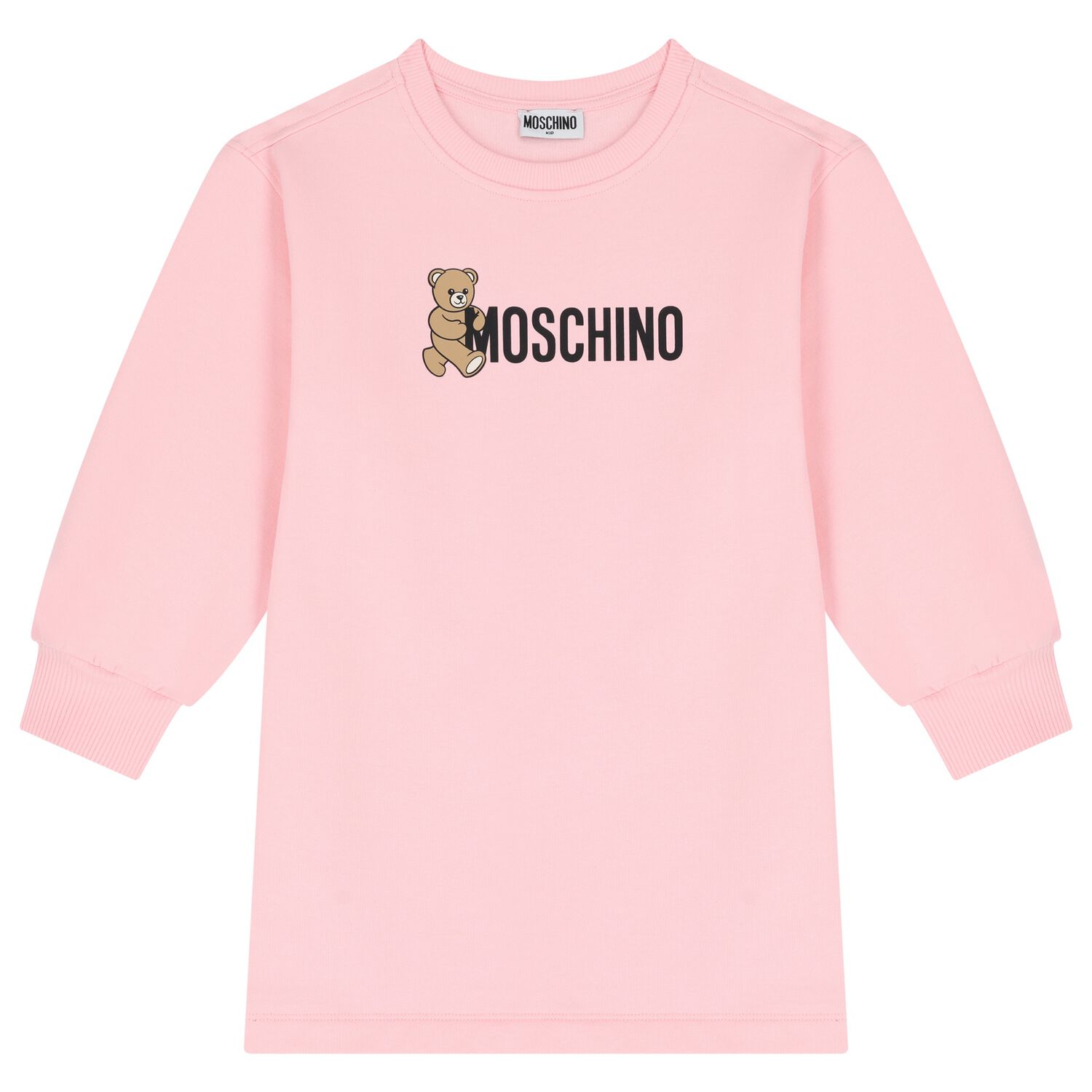 فستان بنات بطبعه تيدى بير باللون الوردى , 1, hi-res