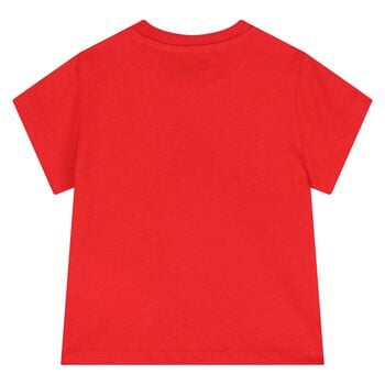 Younger Red Teddy Bear Logo T-Shirt