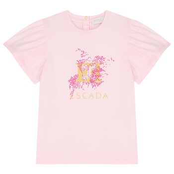 Girls Pink Logo T-Shirt