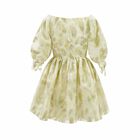 Girls Ivory & Gold Special Occasion Dress, 1, hi-res