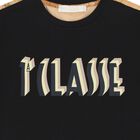 تي شيرت بشعار خريطة جغرافية باللونين الأسود والبيج للأولاد, 2, hi-res