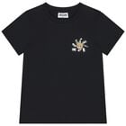 Black Teddy Bear Logo T-Shirt, 6, hi-res