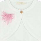 Baby Girls White Knitted Top, 1, hi-res