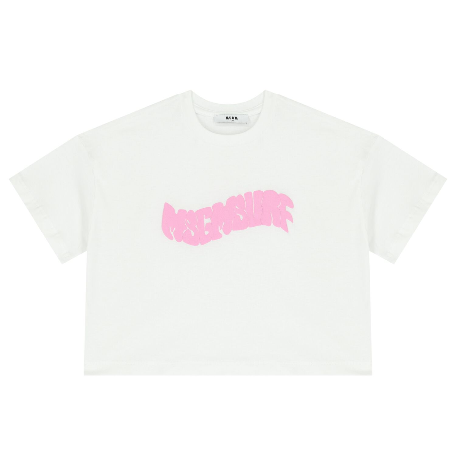 تيشيرت بنات بالشعار باللون الأبيض, 2, hi-res image number null