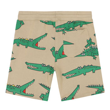 Boys Brown Crocodile Shorts