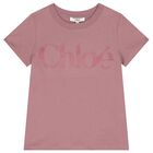 Girls Pink Logo T-Shirt, 1, hi-res