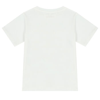 Younger Girls White Animals T-Shirt